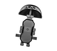 Wdbild Motorcycle Handlebar Phone Bracket With Sunvisors Secure And Stable Onehanded Use For 4.7-7.4inch Smartphones Secure Locking Mechanism