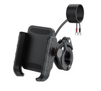 Wdbild Motorcycle Phone Mount With USB3.0 Fast Charging Motorcycle Handlebar Cellphone Holder For 5-7.2inch Device