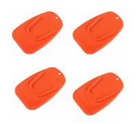 Wdbild Motorcycle Side Kickstand 4Pcs Plate Base Parking Stand Mat Pad Motorcycle Accessory Anti-Slip Parking Pads