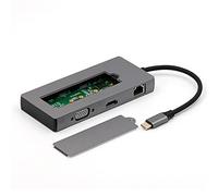 Wdbild Multi-Port Type C USB Hub Gigabit Net USB3.0 Docking Station PD Fast Charging Converter