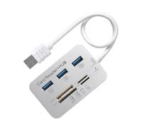 Wdbild Multifunction USB3.0 Card Reader And Four Port Fast Speed Hubs Splitter For Computer Expansion
