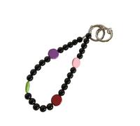 Wdbild Multifunctional Beaded Phone Case Necklace With Charm Trend Beades Phone Lanyard Cheerful Colored Beads Phone Case Chain