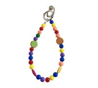 Wdbild Multifunctional Beaded Phone Case Necklace With Charm Trend Beades Phone Lanyard Cheerful Colored Beads Phone Case Chain