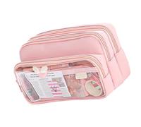 Wdbild Multifunctional Clear Pen Pencil Case Student Large Capacity Stationery Storage Bag Zippers Stationery Storage Pouches Large Capacity Pencil Bag