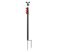 Wdbild Multifunctional Mounting Holder Ground Stake Holder With 1/4in Screw & Clip Ground Stake Mount Phone Telescopic Stand