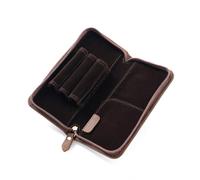 Wdbild Multifunctional Pen Bag Pencil Case Stationery Bag 3 Divided Slots Leather Fountain Pen Case Pencil Organiser for School