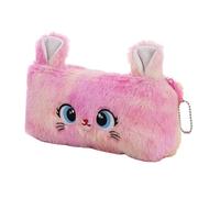 Wdbild Multifunctional Pencil Bag Cartoon Cats Pencil Case Stationery Bag Plush Pen Lovely Organiser for Students Large Capacity Case Cartoon Cats Pen for School Office