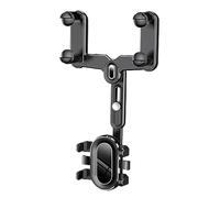 Wdbild Multifunctional Rearview Phone Holder For 4.0-7 Inches Wide Phones Adajustable Phone Rotatable Mount