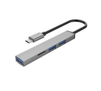 Wdbild MultiPort USB C Adapter USB3.0 Hubs For Highly Speed Data Transfer And Card Slot Card Reader For Datas Transmission Aluminum USB C Hubs