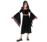 Wdbild Mystical Courts Themed Children Dress With Hat Royal Child Halloween Dress With Hoodie Upgrades For Halloween Party