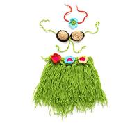 Wdbild Newborn Costume For Photography Baby Boys Girl Unisex Knitting Skirt Headwear Photo Clothing Beach Costume Outfit
