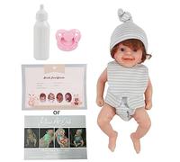 Wdbild Newborn Realistic Newborn Baby Dolls Silicone Full Body Small Realistic Simulation Doll