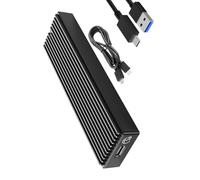 Wdbild NVME Portable Enclosure Externally Adapter Case With LED Light Hard Drive Disk Box Enclosure 10Gbps USB 3.1