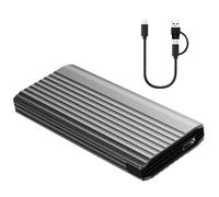 Wdbild NVME Solid States Drives Enclosure With ARGB Lighting Solid Disk Case USB C 10Gbps Connection Not Need Tool