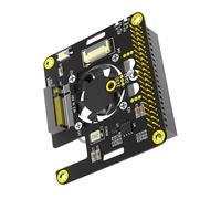 Wdbild NVME To PCIe Adapter With Coolers Fan Automatic Discoloration LED Expansion Card For PC Computers NVMe Adapter
