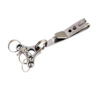 Wdbild Outdoor Belt Clip Suspension Pocket Clip Hanger Stainless Steels Small Suspension Outdoor Portable Quickdraws Tool Stainless Steel Belt Holder Portable Travel Accessory