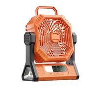 Wdbild Outdoor Camping Charging Fan USB Lighting Portable Quiet Fishing Camping Stall Night Market 5000/10000mah Rechargeable Camping Accessories