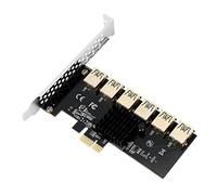 Wdbild PCI-E Mining Card PCIe 6x USB 5Gbps PCI-Express 1x To 16x Adapter 1 To 6 USB Multiplier For BTC Miner Pci-e Expansion Card Extender