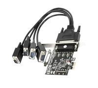 Wdbild PCIe 4 Port Adapter Card With Cable For Low Slot Computers PCIe Port Expansion
