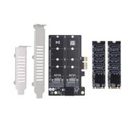 Wdbild Pcie Adapter Pcie Adapter Solid States Disk PCIE Expansion Card Double Adapter Card Expansion Card For Desktop PC Data Transfer