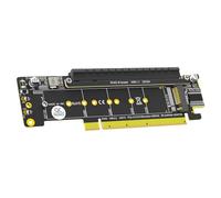 Wdbild PCIe X16 To 8X 4X 4X Splitter Card Supports PCIe4.0 For Two NVMe Solid Disk Expansion And Servers Applications PCIe Splitter Card