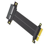 Wdbild PCIE4.0 Right Angled Risers Card Extender 180 Degree To 180 Degree Ribbon Extender Card For Computer Motherboard Computer Extension Board