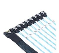 Wdbild PCIExpress SFF 8611 8i To 8X 7P Cable With Straight Head Connectors For External GPU And Solid Disk Pcie Straight Connector
