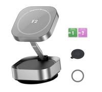 Wdbild Phone Holder Bracket Stand Rack 360 Degree Rotation Powerful Magnets For Car Mount Strong Grip Vacuum Suction Attachment