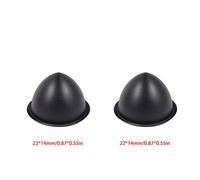 Wdbild Portable Cloth Cover 2Pieces 14mm 24mm Replacement Parts Black Protective Sleeve For Dustproof Cover