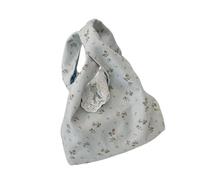 Wdbild Practical Floral Handbag Floral Printed Evening Bag Ergonomic Handle And Roomy Compartment For Daily Activities Trendy Pattern Reusable Bag