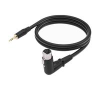 Wdbild Professional Cable 3.5mm Straight Head To 3Pin Right Angled Connectors Wire For Studio And Live Low Noise Microphone Adapter Line