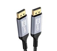 Wdbild Professional DisplayPort Cable DP16K Transmission Double Monitor Capability 4K 240Hz Braided Sleeve Line DisplayPort Cable