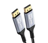 Wdbild Professional DisplayPort Cable DP16K Transmission Double Monitor Capability 4K 240Hz Braided Sleeve Line DisplayPort Cable