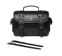 Wdbild PU Leather Motorcycle Riding Bag Utility Backpack With Adjustable Straps Suitable For Camping&Travel Outdoor Enthusiasts Stylish Outdoor Backpack