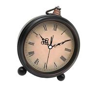 Wdbild Quiet Operations 5inch Alarm Clock With Vintage Metal Housing Battery Operated Bedsides Night Light For Home Office Antique Metal Alarm Clock