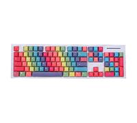 Wdbild Rainbow Theme 114-key Height PBT Five-sided Sublimation Mechanical Keyboard Keycap Cartoon Personality Dye Sub Keycaps Pbt