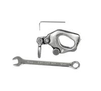 Wdbild Rappel Rock Climbing Rescuing Belay Device Downhill Equipment Heavy Duty Stainless Steels Climb Descender Rigging Plate Rock Climbing Gear