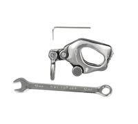 Wdbild Rappel Rock Climbing Rescuing Belay Device Downhill Equipment Heavy Duty Stainless Steels Climb Descender Rigging Plate Rock Climbing Gear