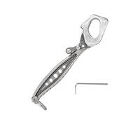 Wdbild Rappel Rock Climbing Rescuing Belay Device Downhill Equipment Heavy Duty Stainless Steels Climb Descender Rigging Plate Rock Climbing Gear