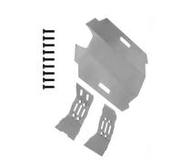 Wdbild Remote Control Chassis Plate For 1/14 Protective Skid Plate Car Model Stainless Steel Chassis Protective Armors Front Rear Skid Set