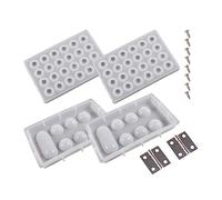 Wdbild Resin Moulds Serving Tray Mold,Crystal-Clear Resin Mold for Mancala Board Game Silicone Resin Molds with Screw Family Party Board Games Craft