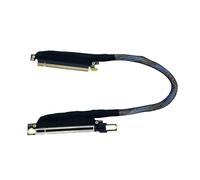 Wdbild Right Angled PCIE 5.0 X16 Extension Cord 64GTS Fast Speed Server Cable Bidirectional For GPUs And Downwards Silver Plated PCIe Cable