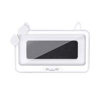 Wdbild Shower Phone Holder Rotation Wall Mounted Case Anti-Fog Storage Box For Kitchen Bathroom Up To 6.8inch