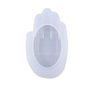 Wdbild Silicone Candle Holder Mould, Hand Candle Holder Mould Handmade Concrete Gypsum Mold Lipstick Container Resin Mold for Home Decorations