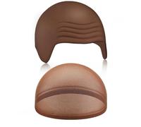 Wdbild Socks, Bald Caps Fake Head Skin Halloween Cosplay Costume Accessories Bald Hat For Adults Kids Bald Wigs Caps with Hair Net