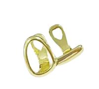 Wdbild Sophisticated Double Color Barbell Piercing Jewelry 1.9cm Brass Electroplated Steel Lightweight Design For Comfortable Daily Use Two Tone Accessory