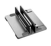 Wdbild Space Saving Desk Organizers Vertical Laptop Stand Phone Holder Adjustable Width ABS Construction For Devices Storage Desk Organizers