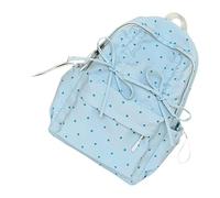 Wdbild Spacious Travel Backpack Nylon School Bag For College Student With Multiple Compartments Strap And Drawstring Closure Girls Backpacks With Bowknot