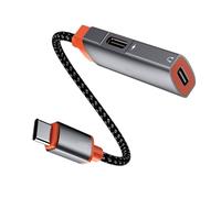 Wdbild Splitter USB C To Headphone Adapter Double Type C Port Stereo Charging Splitter Cable For Cellphone Tablet