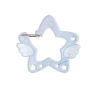 Wdbild Star Shape Carabiner Keyring Hook Acrylic Clip For Handbags Backpacks & Camping Gear Portable Decorative Pendant Acrylic Buckle Keychain